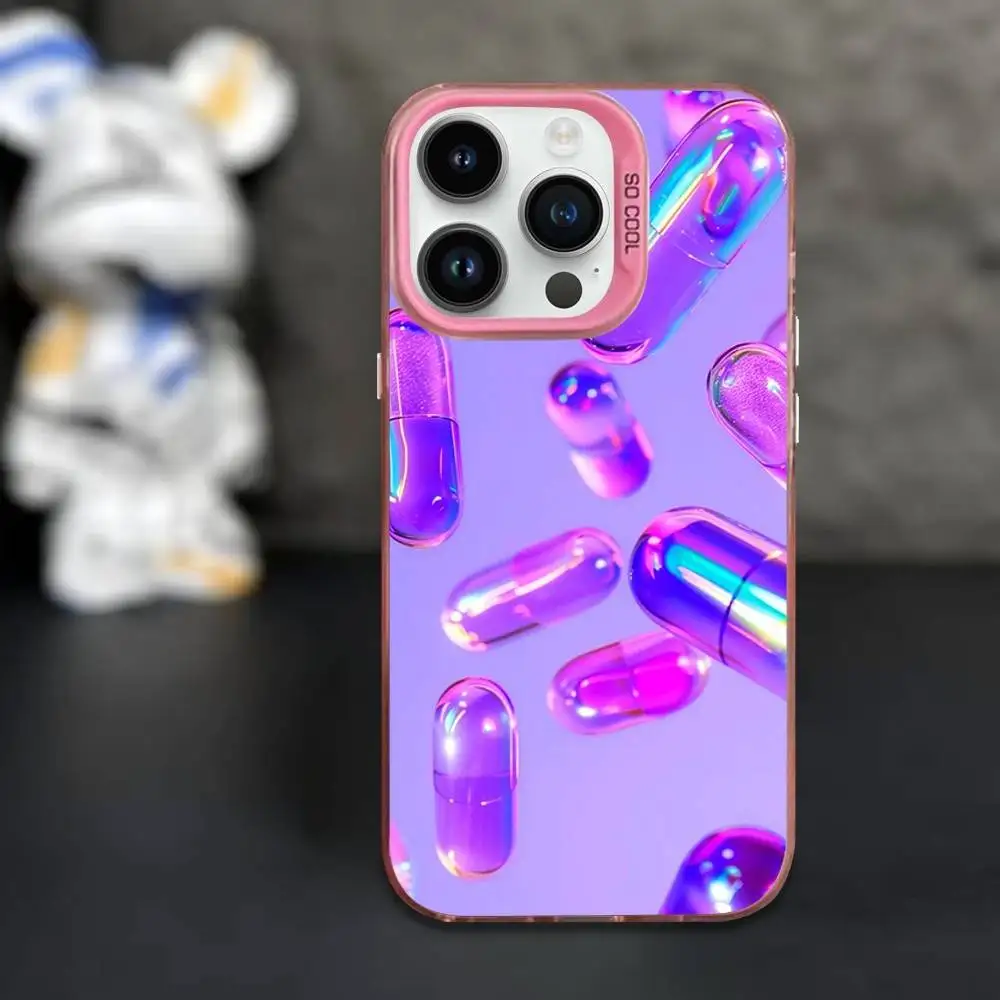 حافظة هاتف باللون الوردي المبهر لهواتف iPhone 16,15,14,13,12,11,Mini,Pro,XS,SE,MAX غطاء سيليكون وردي غير لامع #6