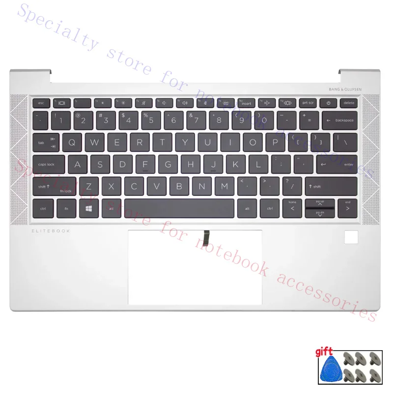 New For Elitebook 830 840 850 860 G7 G8 G9 G10 G11 US Keyboard With Backlit Palmrest Upper Cover Computer Replacement Parts Case