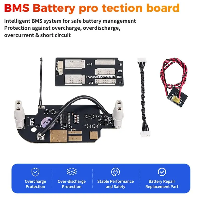 【PHONE ACCESSORY】Replacement BMS Battery Protection Circuit Board With Cables For FIMI 4K And 1080P Aerial Drone Systems