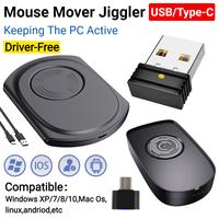 Mouse Mover Device Undetectable Ultra-thin Noiseless Auto Mouse Mover Mouse Shaker Device To Keep Mouse Moving Productivity