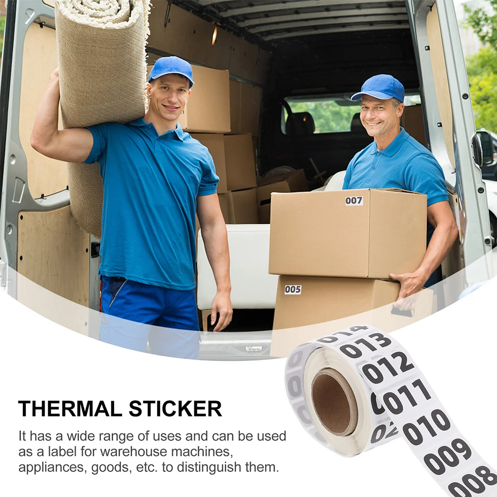Stickers Labels Small Number Numbered for Clothing 0 999 Inventory Mailbox Heat Sensitive Classroom Numbers Adhesive
