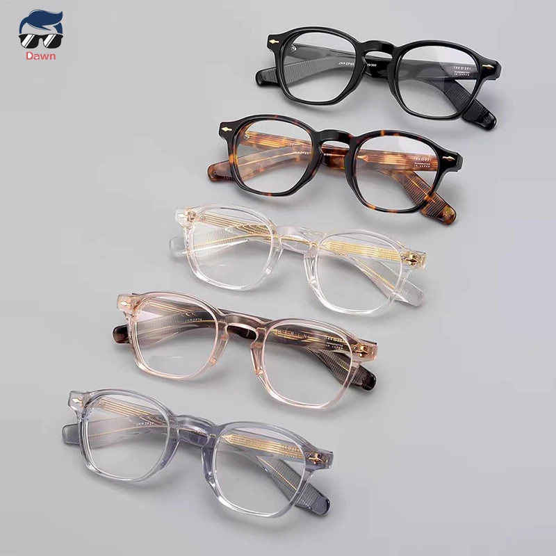 2024 Fashion Round Acetate Frames Women with Presbyopia Handmade Designer Frames Optical Myopia Retro Star with The Same Model