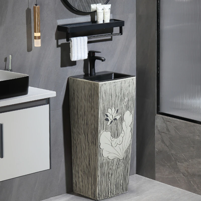 Floor standing washbasin sink