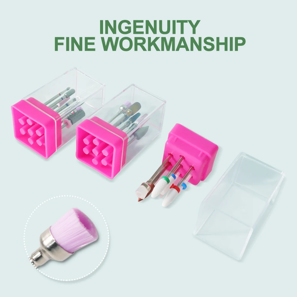 7 قطعة كربيد التنغستن السيراميك مسمار لقمة ثقب ل مانيكير إزالة هلام الورنيش مسمار مثقاب الخشب أطقم اكسسوارات أدوات الحفر #3