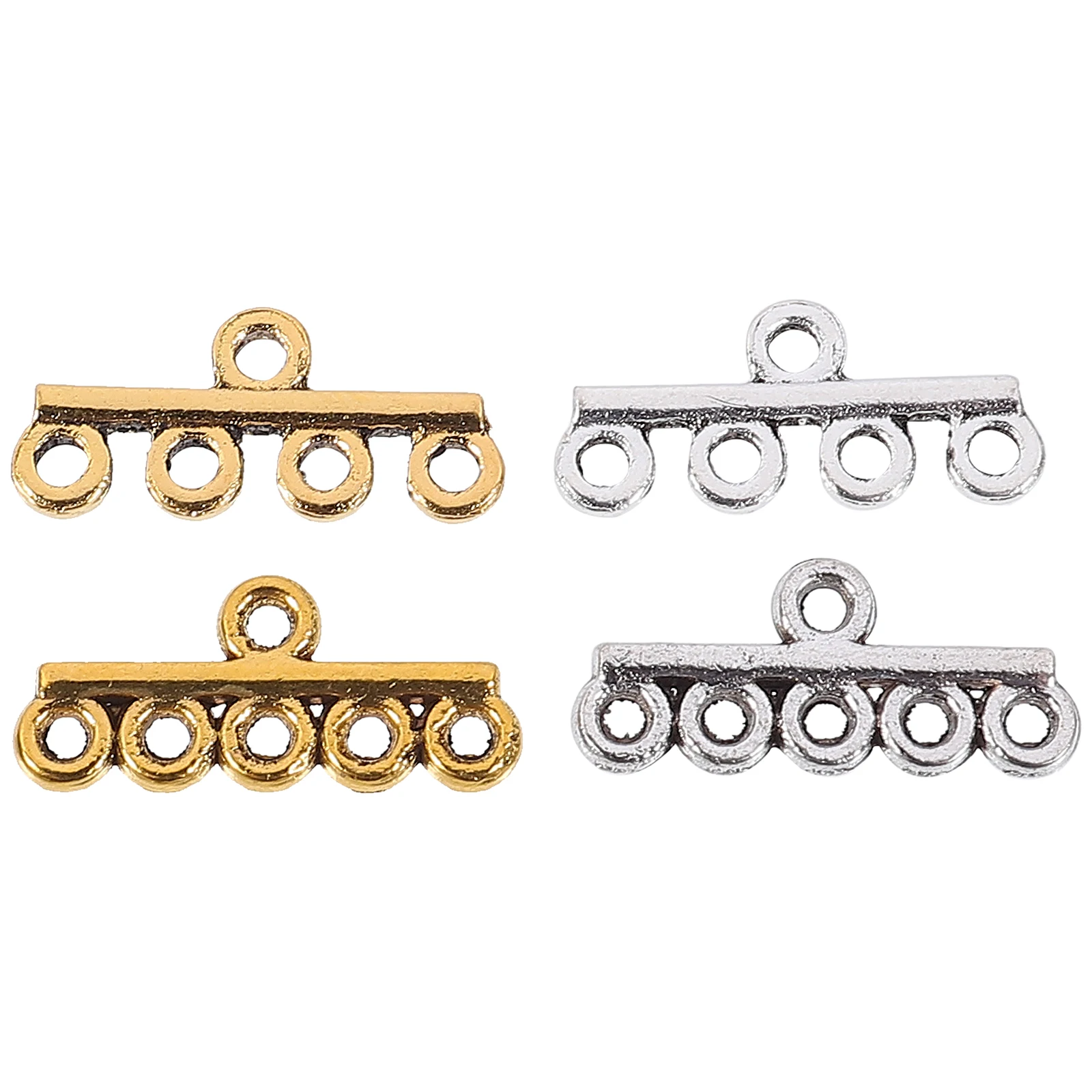 

40 Pcs Jewelry Clasps Alloy Necklace Bracelet Supplies Metal Closures Necklace Alloy Clasps Connectors Durable Craft Project
