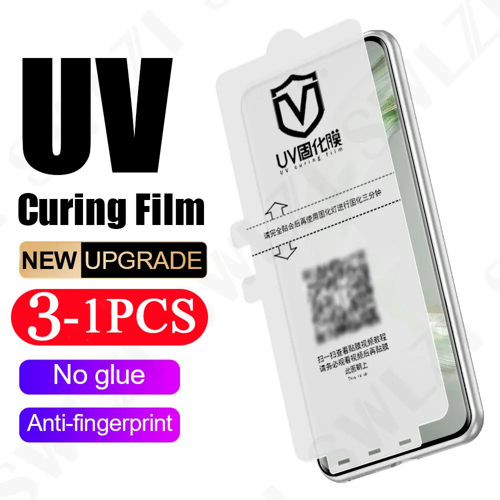 3/2/1 Pcs Phone Screen Protector for Huawei Mate 70 60 50 Soft Full Cover Nova 13 12 11 Pro UV Light Curing Film Pura 70 Ultra