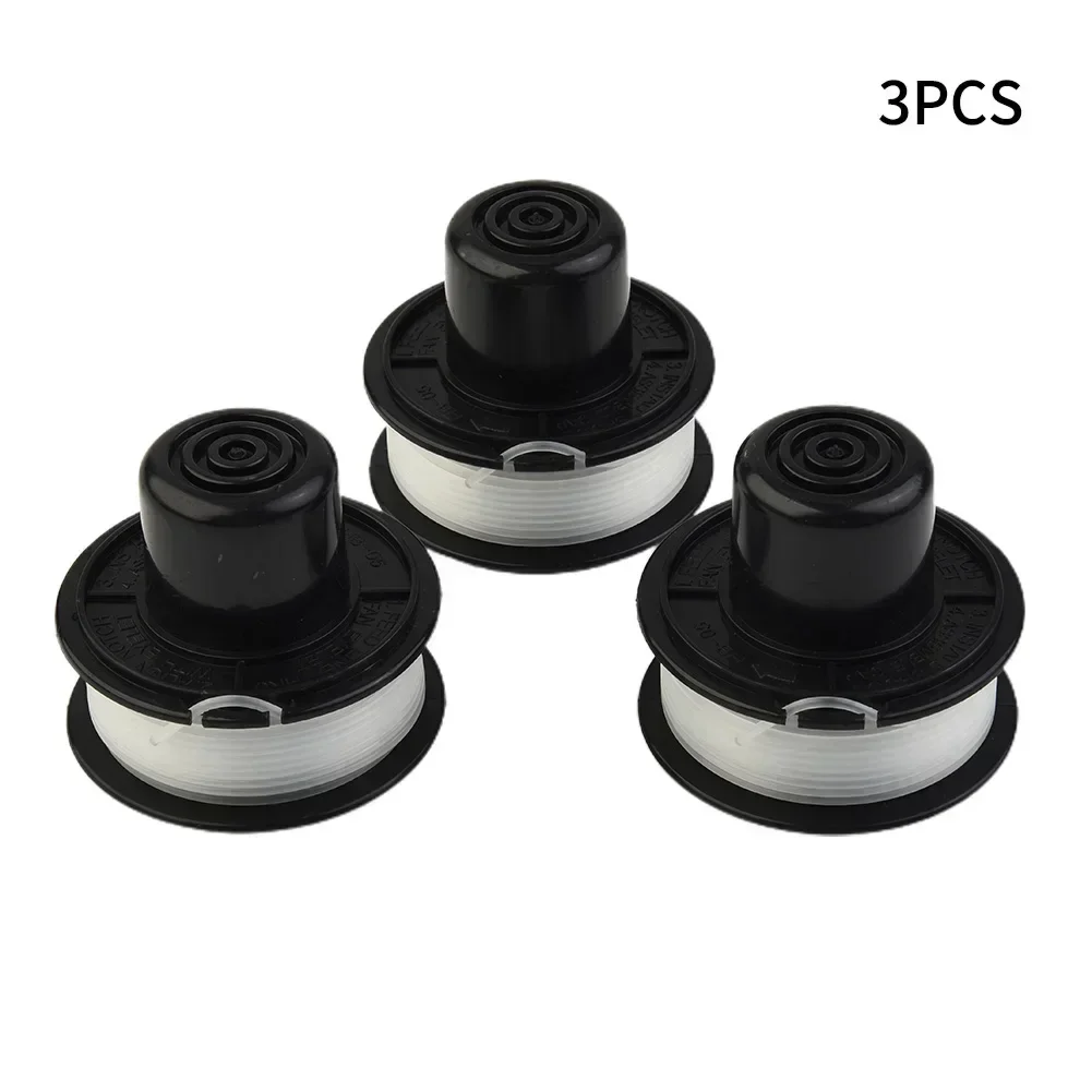 3 Stück Trimmerköpfe Ersatzteile für Black & Decker A6226 Bump Feed Spool GL250 GL310 GL360 Rasenmäher-Zubehör