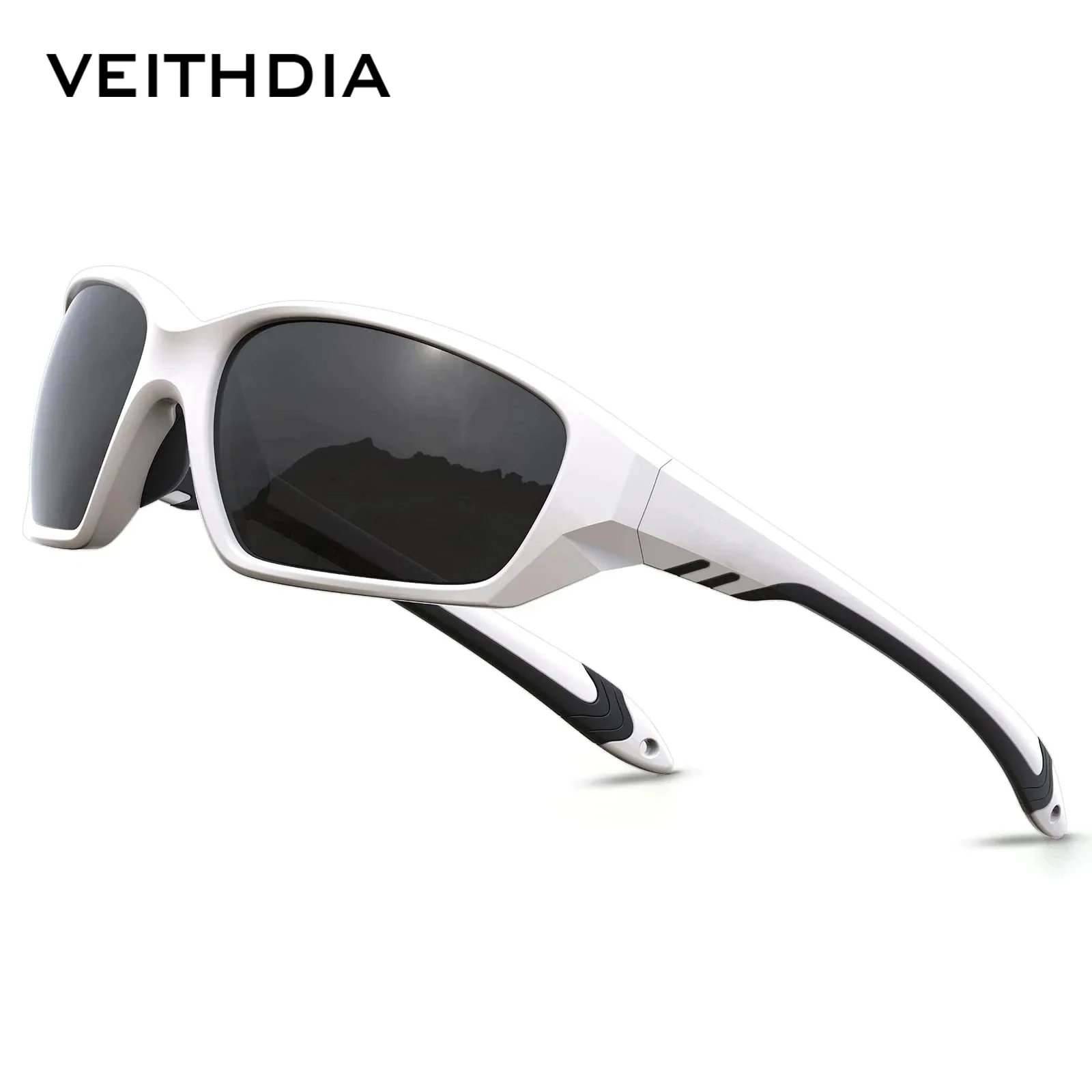 VEITHDIA New Fashion Sports Sunglasses Polarized UV400 Lens TR90 Frame Outdoor Running Men‘s Glasses Suitable For Female FA125