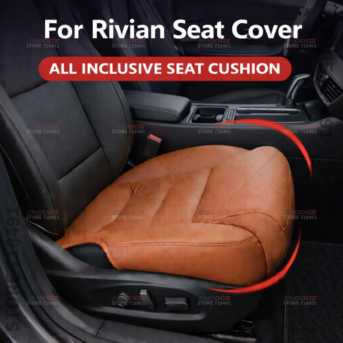 For Rivian R1T R1S EDV Car Seat Leg Support Extension Seat Cover Memory Foam Extender Cushion Interior Accessories