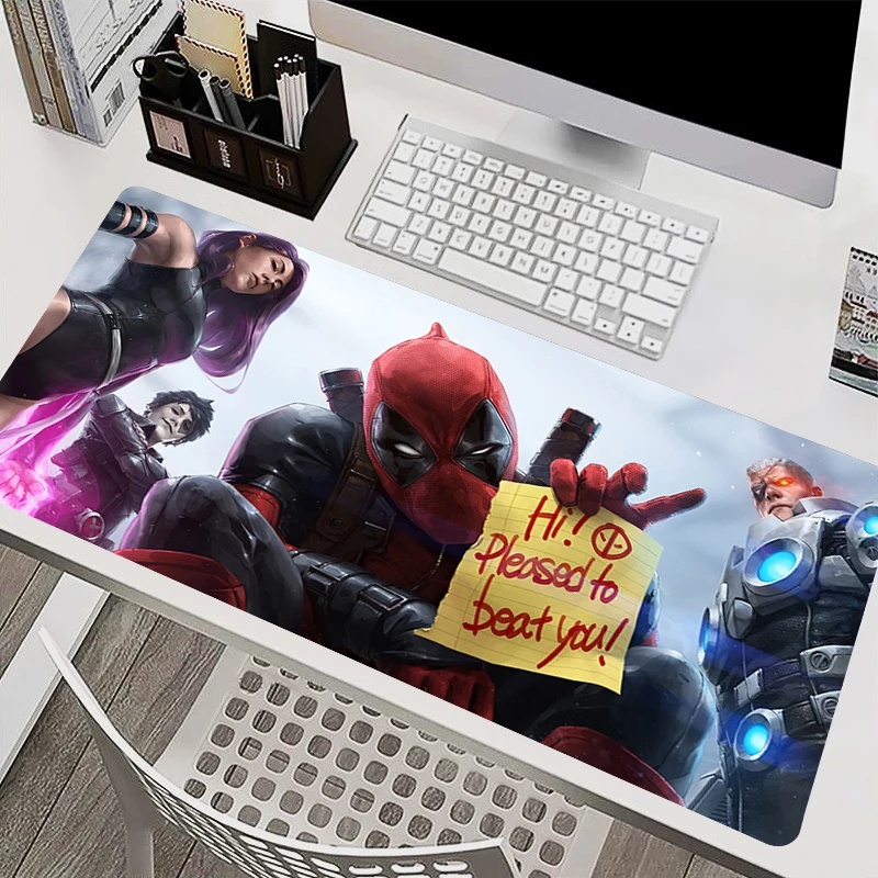 Marvel Hero The Avengers Mouse Pad Laptop XXL Anime Mousepad Gaming Keyboard Pad PC Accessories Gamer Cabinet Desk Mat HD Carpet