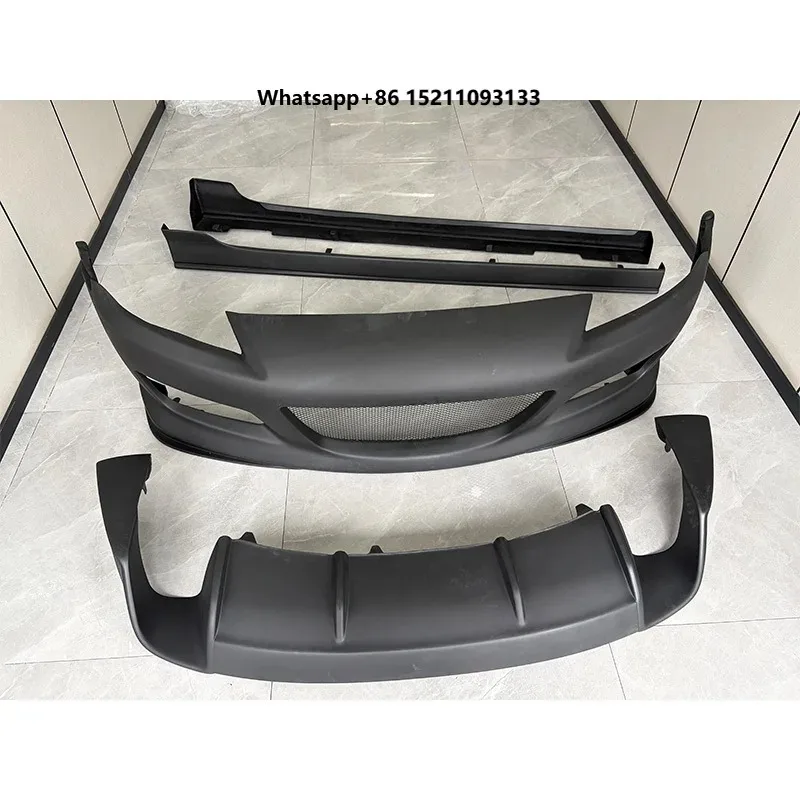 Unpainted Fiberglass Front Bumper Rear Diffuser Side Skirts Body Kit