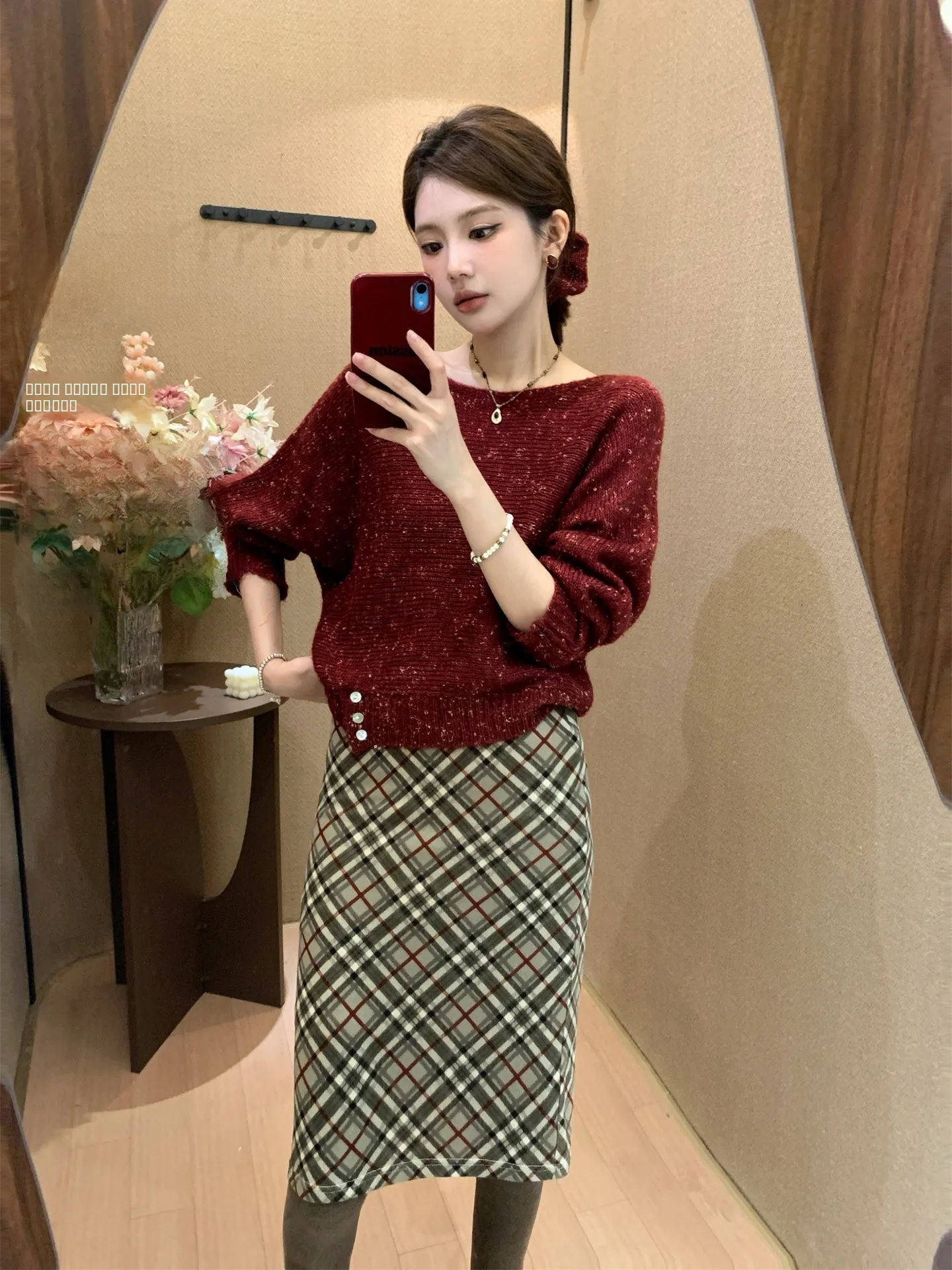 

Loose Knitted Sweater Women's Autumn Winter New Sle Casual Lazy Match Hair Band Cheese Flavor Comfortable Soft Acrylic Long...