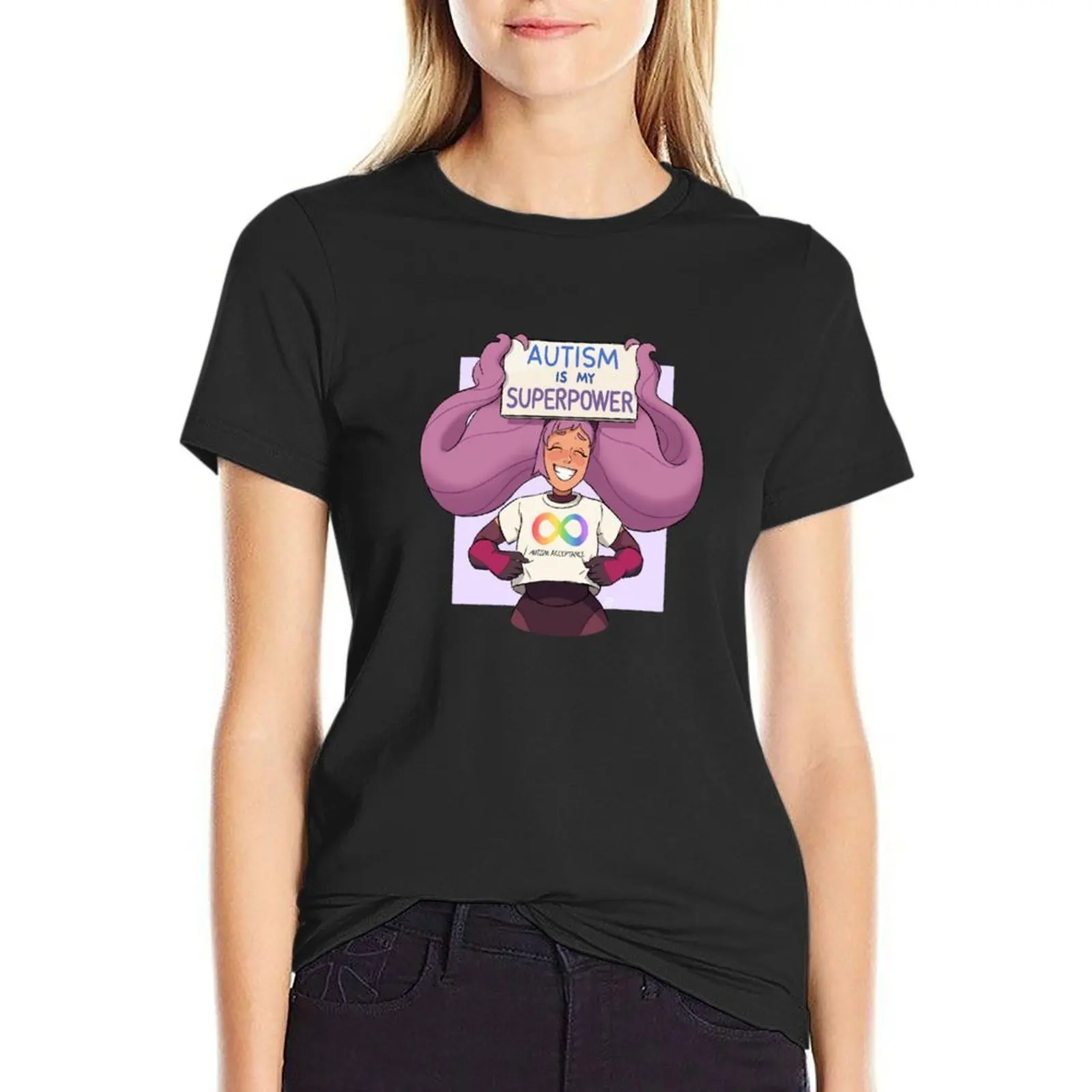 Entrapta de She Ra celebración autismo camiseta kawaii ropa gráficos divertidos camiseta de mujer