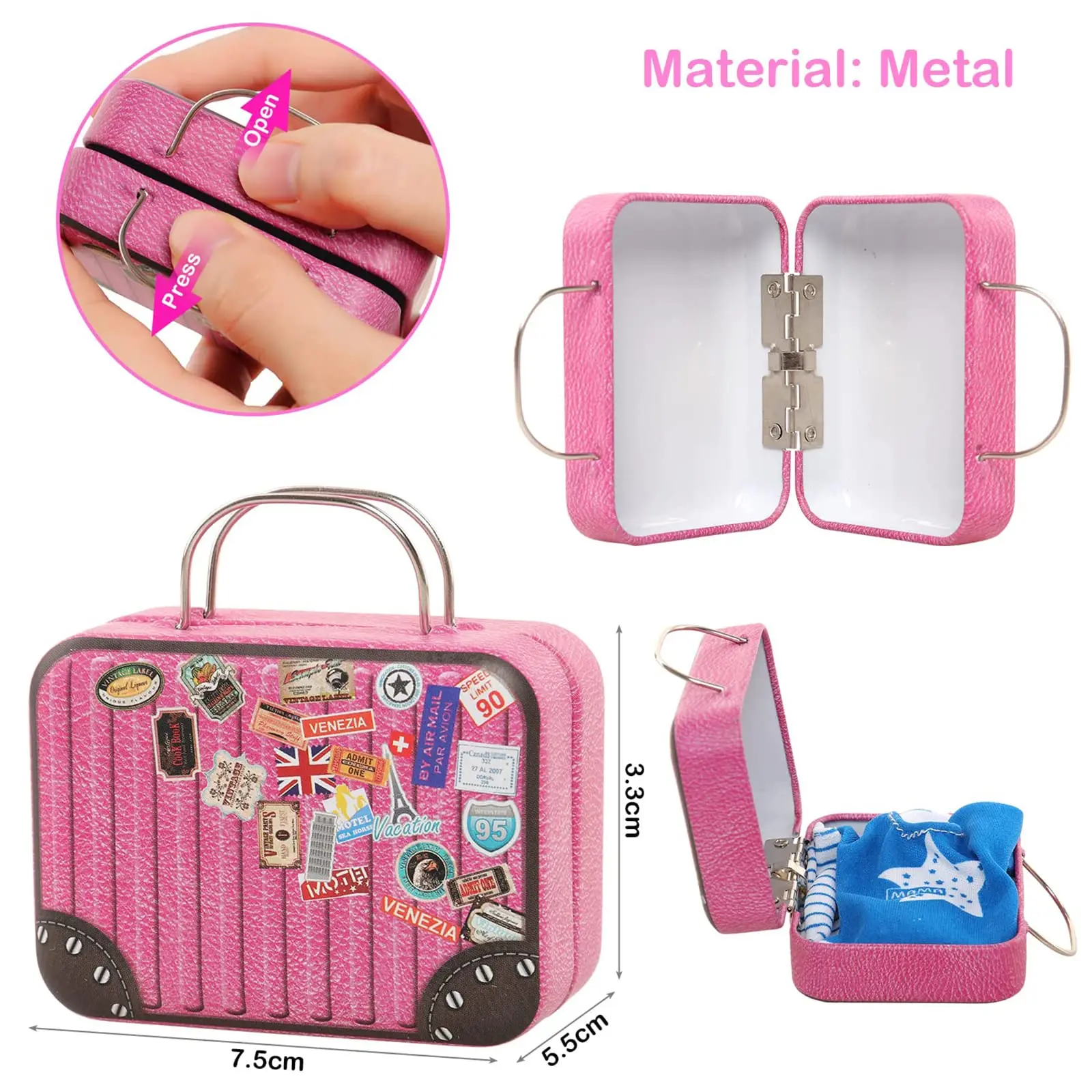 BARWA 30 Pcs 11.5 lnch Travel Furniture Fashion 30cm Girl Doll Clothes and Accessories Gift for Kids 3 to 8