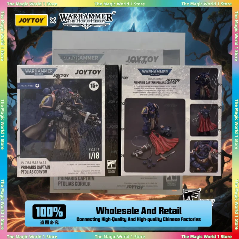 

JOYTOY 1:18 3.75 Warhammer 40K Extreme Reinstalled Company Commander Action Doll Gift Collection