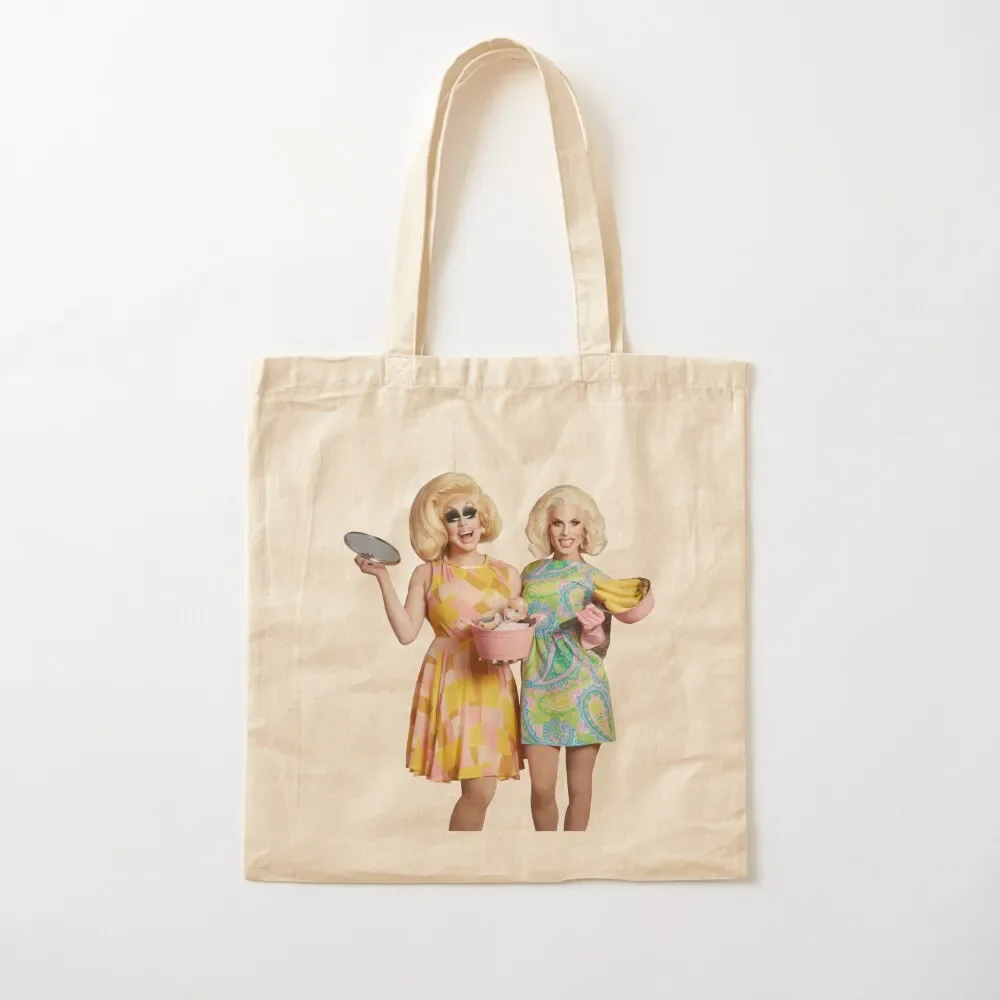 

Trixie and Katya Book Photoshoot UNHhhh Tote Bag personalized tote Lady bag eco pack Tote Bag