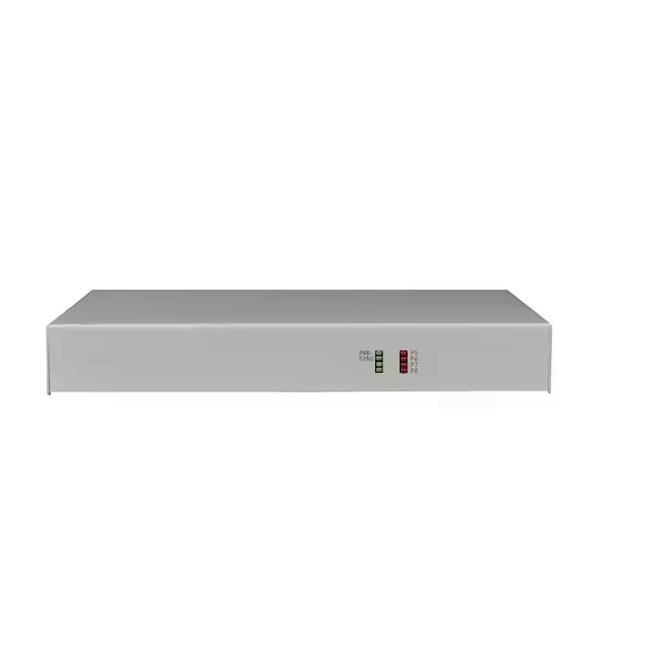 4 Channel Voice FXO FXS Voice Over Fiber Multiplexer With 2 Port Gigabit Ethernet 10/100/100M Ethernet