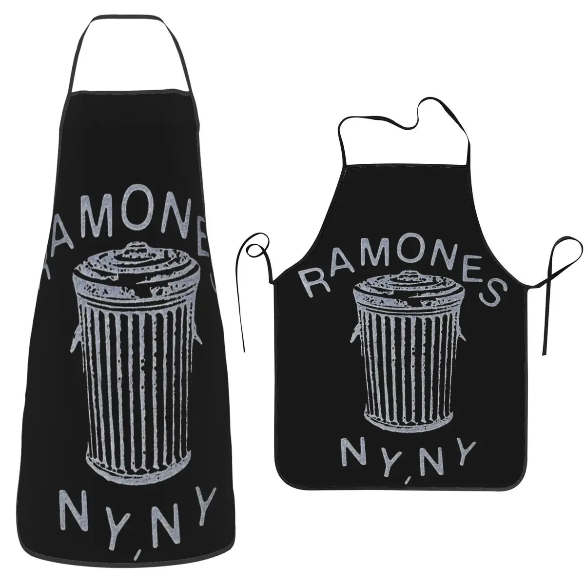 

Фартук Ramones для шеф-повара, приготовления пищи, выпечки, нагрудник без рукавов, кухонный фартук для чистки для женщин и мужчин, живопись