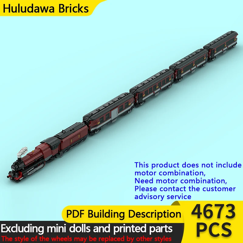 

Модель городской автомобиль MOC, строительные кирпичи, тихоокеанский паровоз, модульная технология, детские праздничные подарки, сборка игрушек, костюм