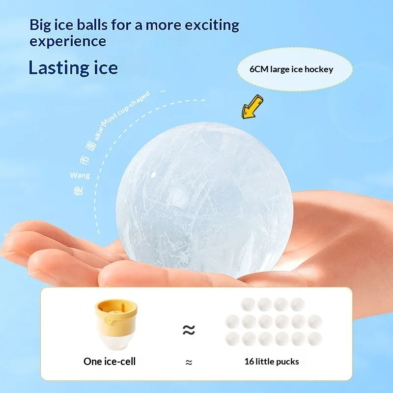 Household Bar Large Ice Ball Tray Super Perfect Big Circular Ice Surface Smooth Separate Structure Fit Coffee Whiskey Cocktail Cooling Daily Homemade Flavored Beverage Prep ice tray silicone mold