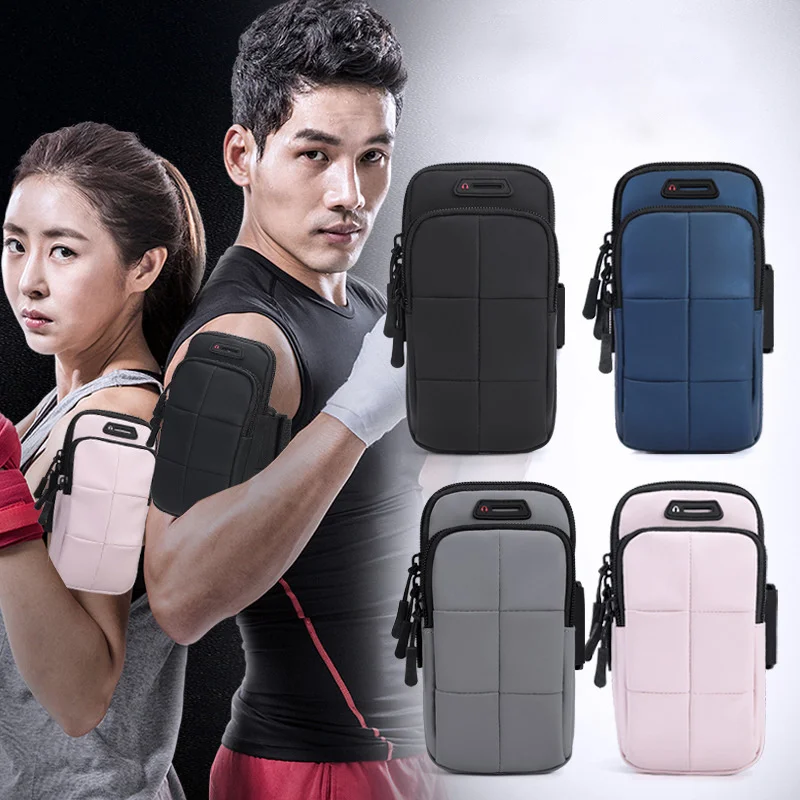 High Quality Oxford Running Fitness Arm Bags Casual Multifunction Sports Storage Phone Wrist Bag Unisex Mini Gym Band Pocket