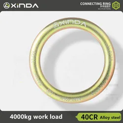 Xinda Outdoor 40KN Climbing Rappel Ring Rock Climbing Slackline Hammock Pack Mountaineering Rescue Belay Connector