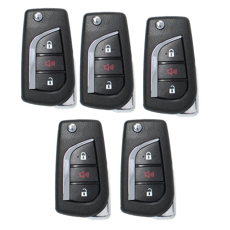 5Pcs KEYDIY B13-2+1 Universal 3 Button B-Series KD Car Remote Control Key For KD900 KD900+ URG200 KD-X2 Mini For Toyota