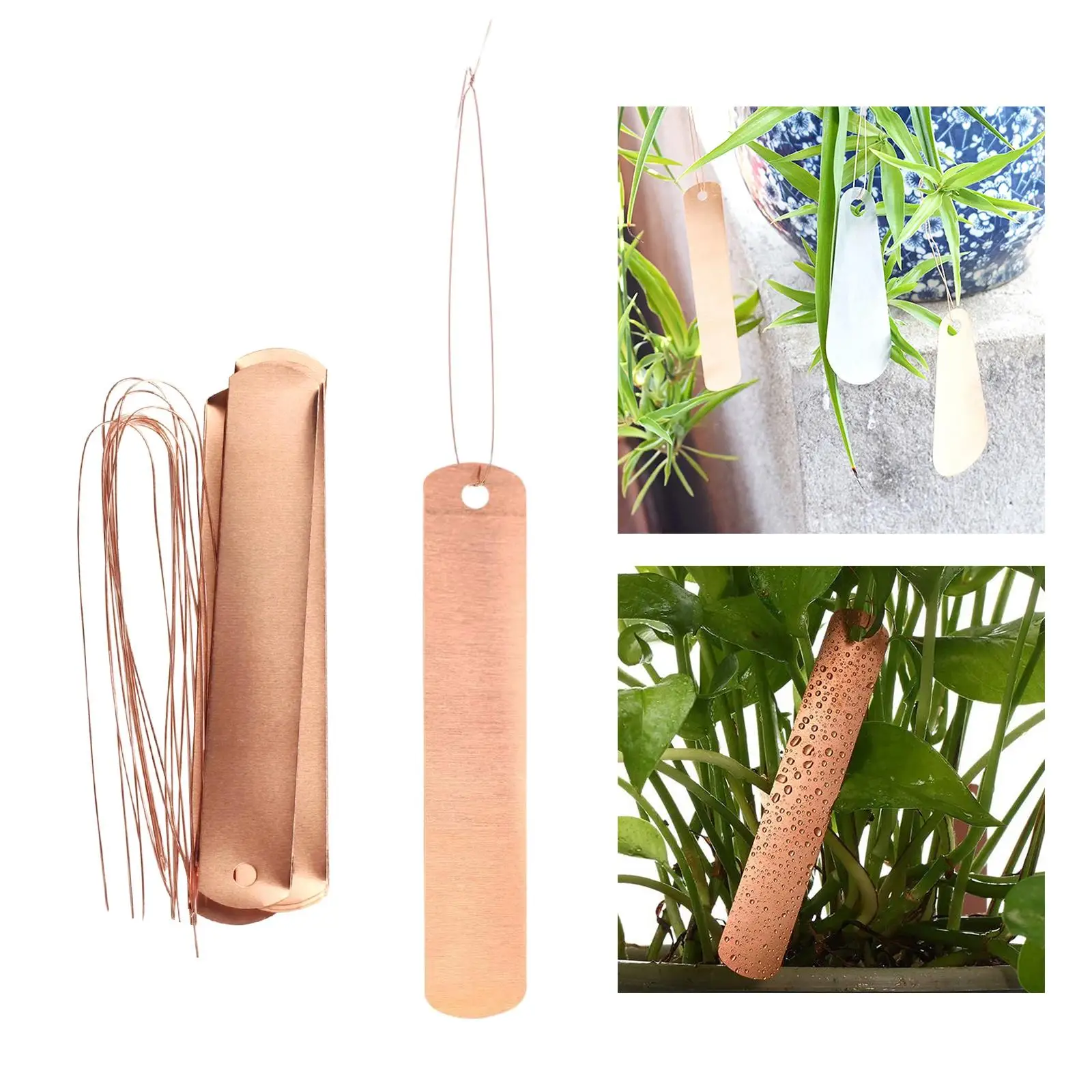 20pcs Copper Plant Tags Garden Labels Reusable Tree Labels pcs Copper Tie for Balcony Gardening Planters