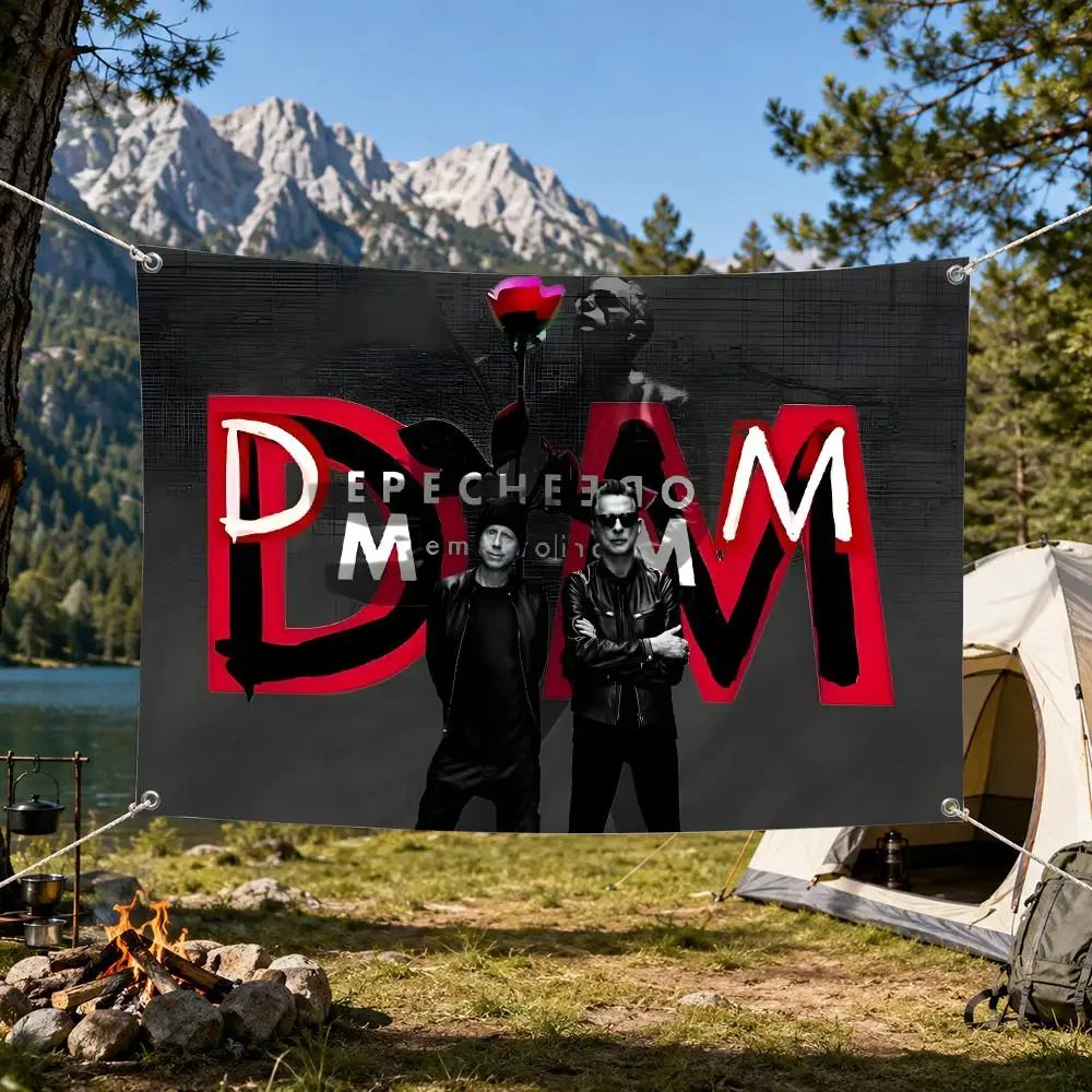 Rock Music Flags Aesthetic Wall Tapestry Printed Wall Hanging Living Room Party Outdoor Decor