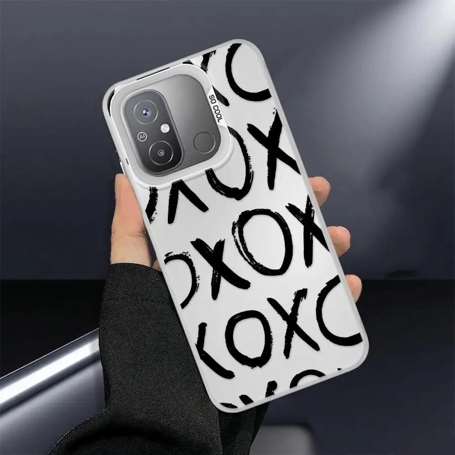 حافظة لهاتف شاومي ريدمي نوت 10s 10 11 Pro 12 13 14 Pro Plus 11s حروف ممتعة XX #3