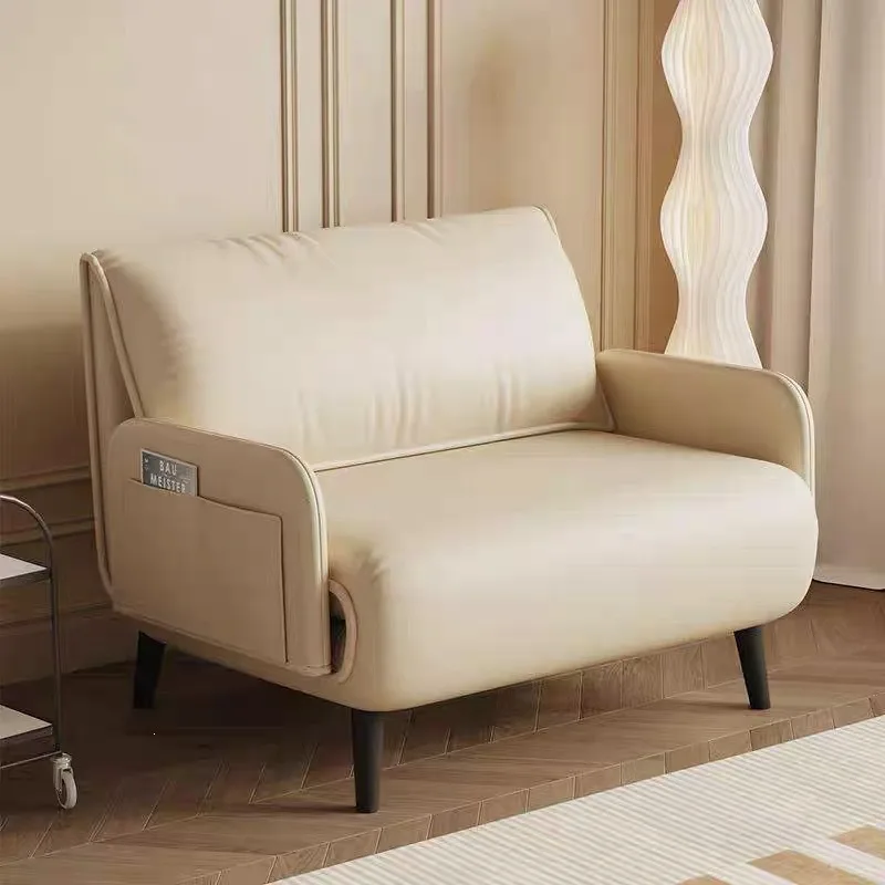 Cat scratching skin Italian minimalist folding sofa bed small apartment living room bedroom study multi-functional two-use light