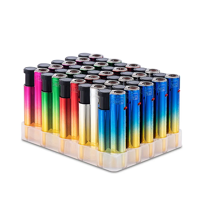 

Metal Windproof Cigar Cigarette Lighter Jet Torch Gas Flames Lighters Smoking Accessory Butane Gadgets for Men Portablewholesale