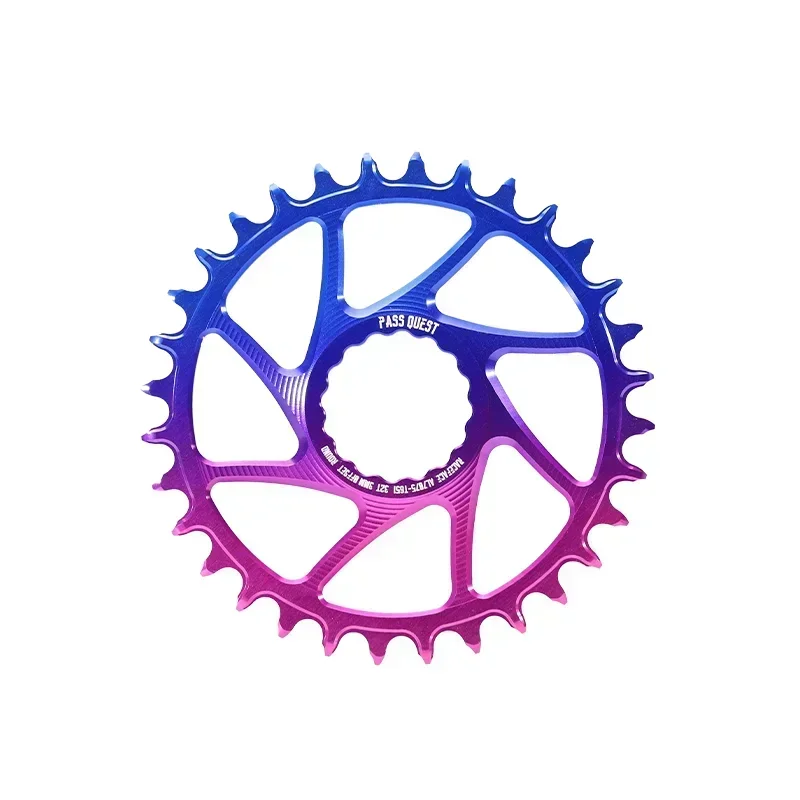 PASS QUEST Raceface Crank 3mm Offest 1X Boost Compatible Gradient Two Tone Narrow Wide Chainring Direct Mount Crankset 28-38T