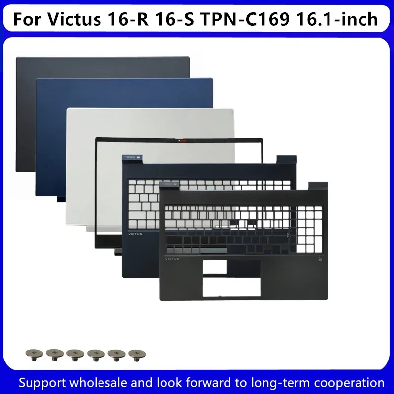 New For HP Shadow Elves 9 Victus 16-R 16-S TPN-C169 16.1-inch LCD Back AP7ID000110 AP7ID000130 Front Bezel/Upper Case Palmrest