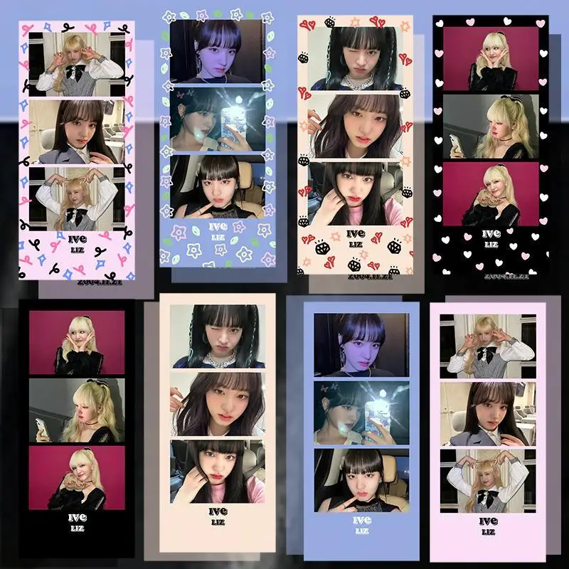 Kpop Idol 8pcs/set Lomo Cards IVE Bookmark Photo Card Postcard for Fans Collection