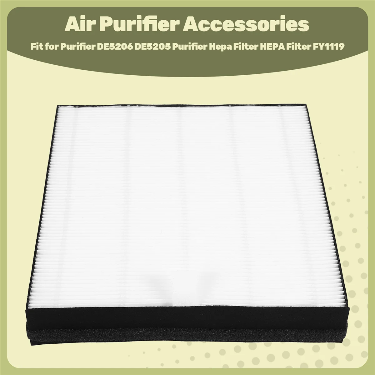 EQAZ-Fit для очистителя Philips DE5206 DE5205 Очиститель Hepa-фильтр HEPA-фильтр FY1119