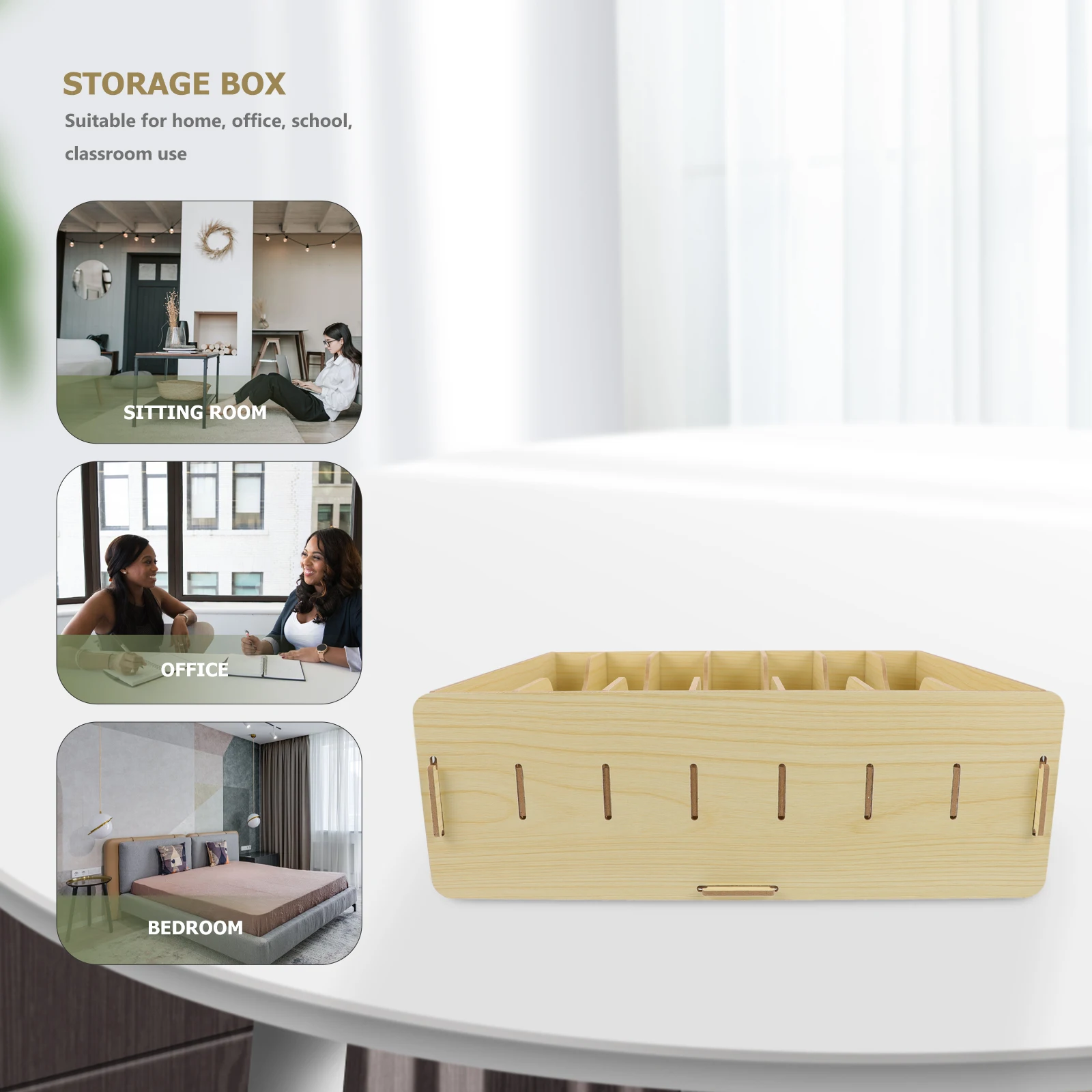 

Carrier Boxes with Lids Office Supplies Storage Desktop Accessories Sorting Machine Work