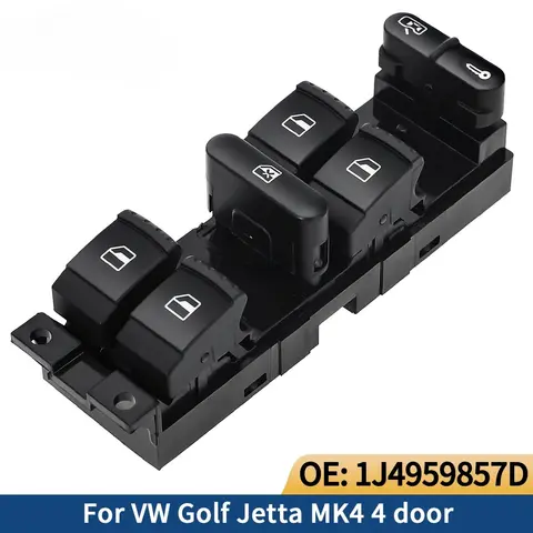 Window Master Switch Button Console For Volkswagen Golf Jetta Bora Passat B5 Seat Leon Toledo MK4 Skoda Octavia MK1 Fabia Toledo