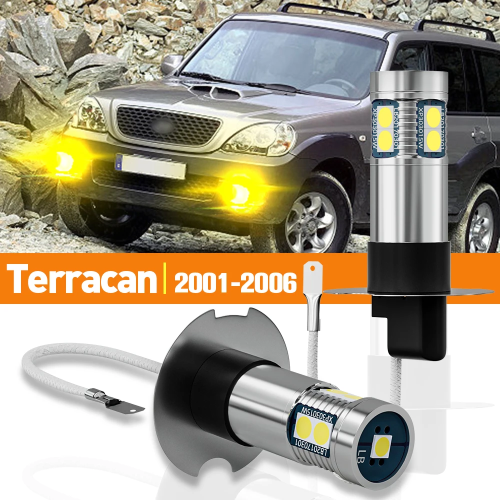 

2pcs LED Fog Light For Hyundai Terracan 2001-2006 2002 2003 2004 2005 Accessories Canbus Lamp