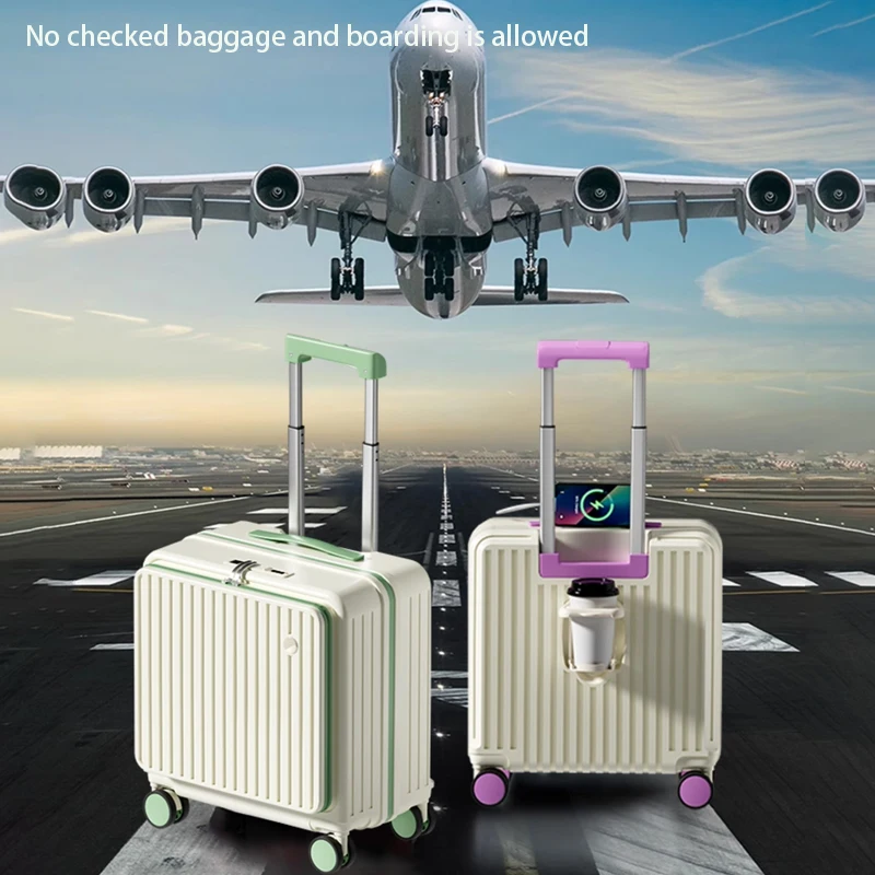 Valigia da viaggio Cabina da viaggio Valigia da viaggio con apertura laterale con ruota girevole silenziosa da 18/20 pollici 1:9 Scatola d'imbarco leggera di grande capacità