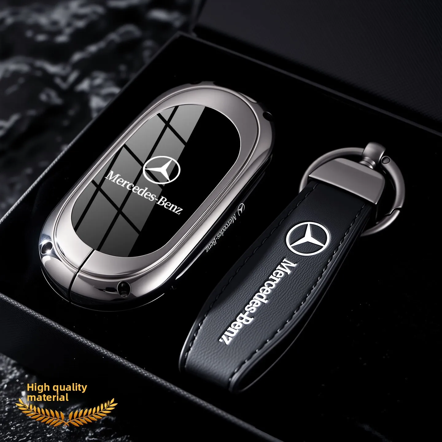 

For Mercedes Benz C E S Class GLC W206 W214 W223 E300 C260 C300 S450 S500 S400 Auto Car Smart Key Case Fob Cover Shell Holder