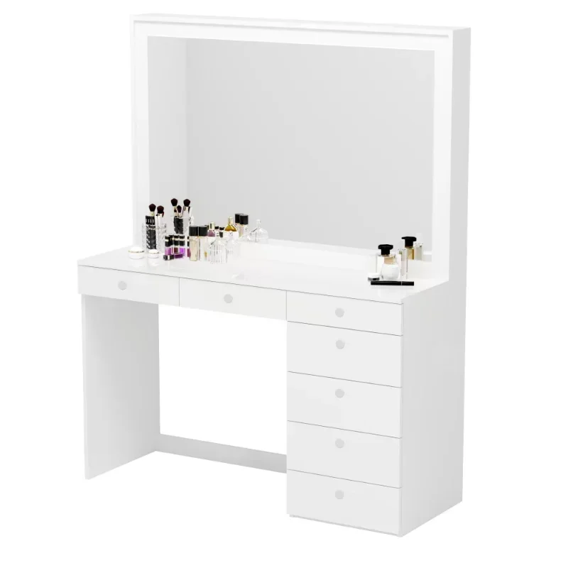 Modern White Painted Vanity Table, for Bedroom makeup table vanity desk