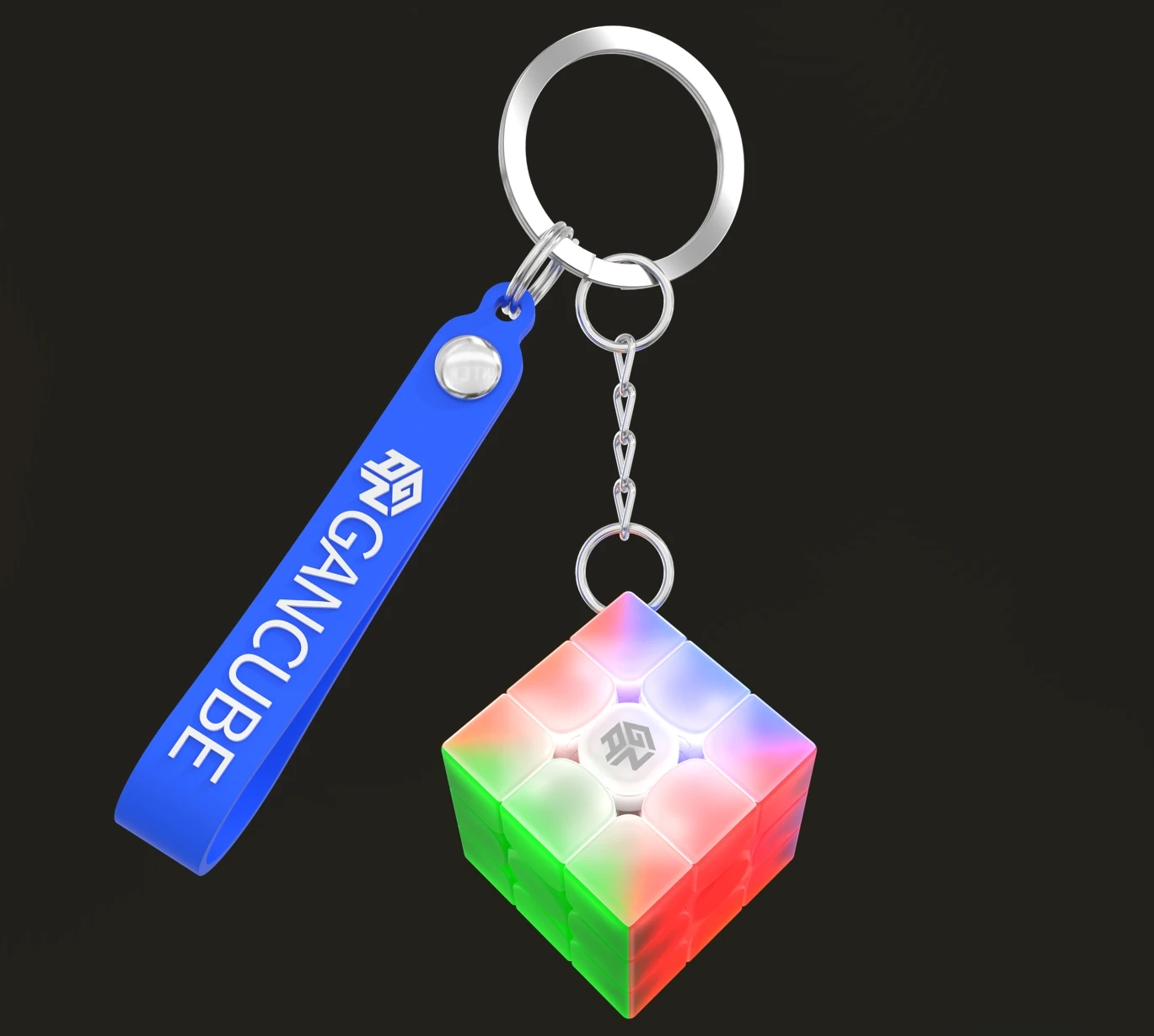 GAN 330 llavero cubo del 10 ° aniversario 3x3x3 Mini cubo de velocidad sin pegatinas 3x3 cubo de velocidad cubo mágico profesional rompecabezas Juguetes