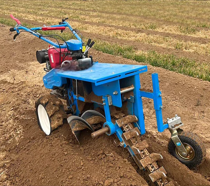 Farm Garden Orchard Ditch Digging Machine Farm Ridger Tractor Ditching Machine Hand Held Trenching Machine