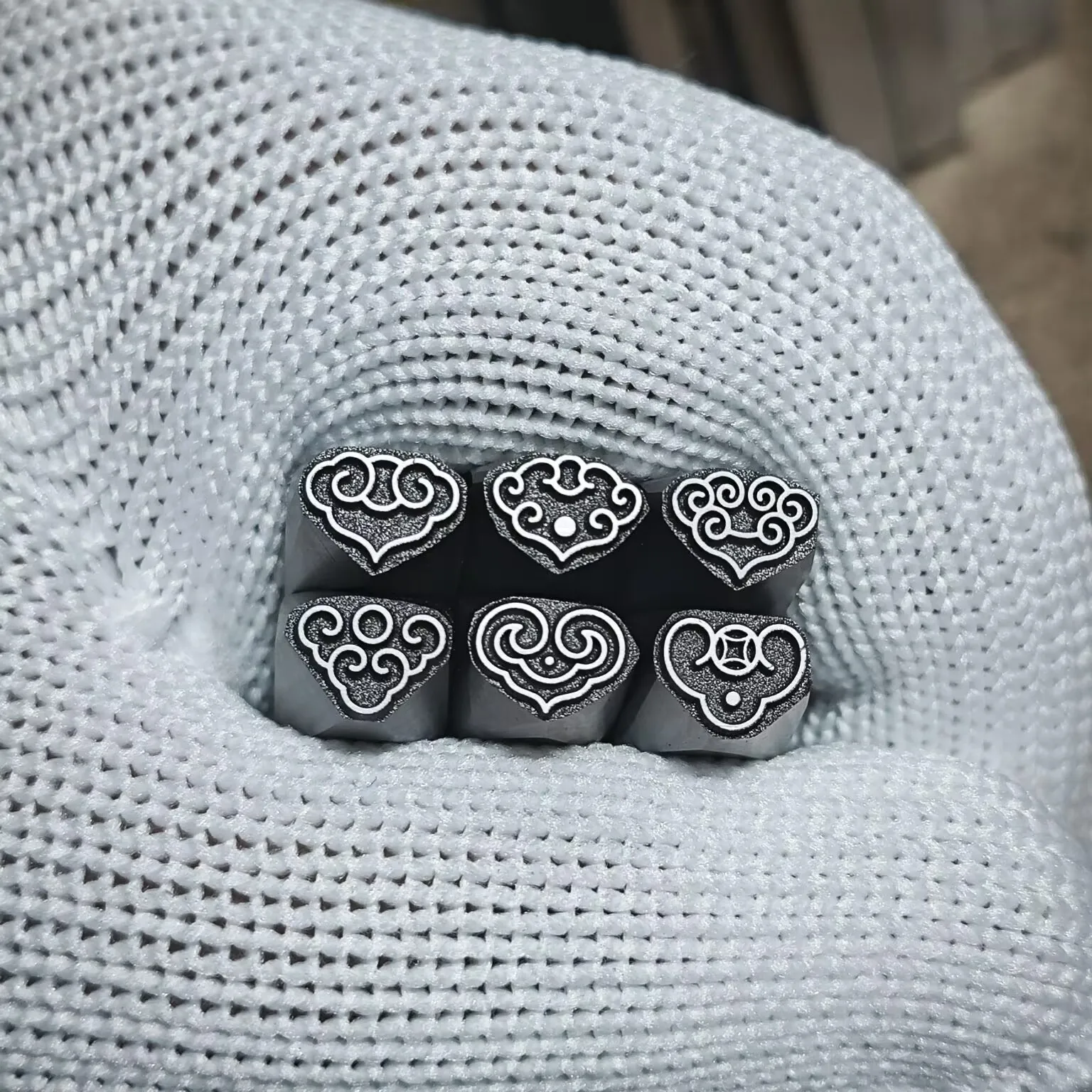 Jewelry Seals, Ruyi-Pattern Steel Stamps, Gold and Silver Bracelets and Rings, Chiseling Molds, and Gold-Beating Tools