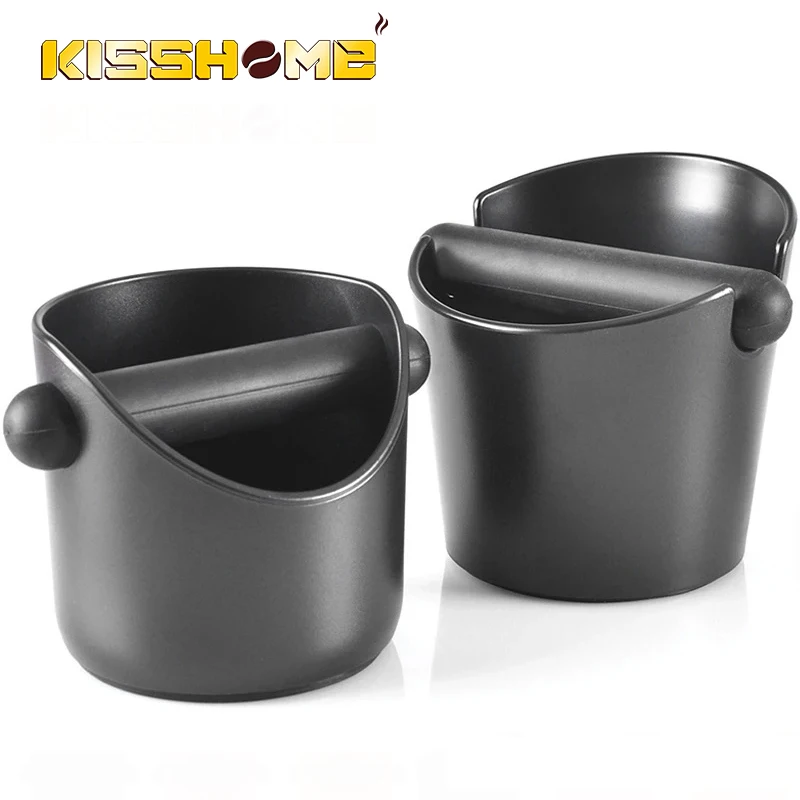 Espresso Knock Box Stoßdämpfende Mahlung Kaffeesatz Dump Bin Mit Abnehmbarer Knock Bar Rutschfeste Basis Barista Zubehör Werkzeug