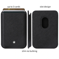Strong Magnetic Busine Sle Leather Card for IPhone 17 16 15 14 13 12 Pro Max Magsafe Wallet Carbon Fiber Card Bag Pocket Slot