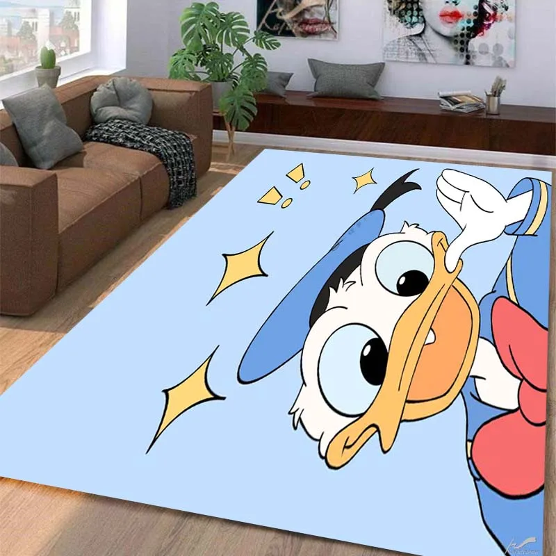 Carpet multi-sizeduck-D-Donald duck ,Carpet for Living Room Bedroom Kid's Room Home Decor Area Rug Non-slip Mat Sofa Mat