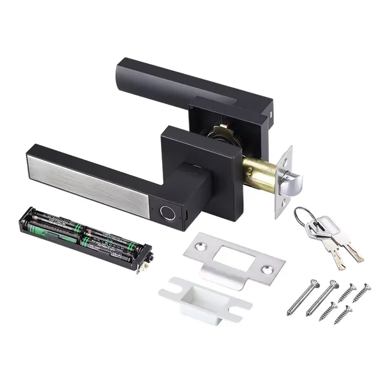Smart Fingerprint Door Lock Electronic Keyless Entry Handle Modern Security System Easy Installation for Home Office