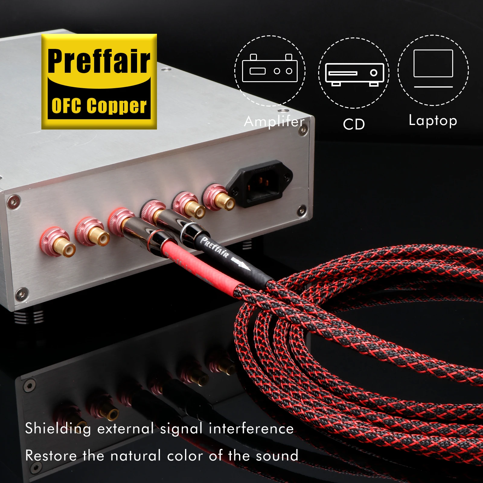 CANARE L-4E6S Аудиокабель RCA OFC медь 2Rca до 2Rca Соединительные кабели Стерео штекер для усилителя ЦАП ТВ автомобильное аудио